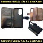 Leather Wallet Book Case with Strap For Samsung Galaxy A33 5G SM-A336E Slim Fit and Sophisticated in Look